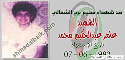 صُوَر شهداء المخيم